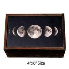 Load image into Gallery viewer, Moon Phases Full Color Tarot Card/Stash Box