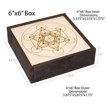 Load image into Gallery viewer, Metatron's Cube Crystal Grid Box