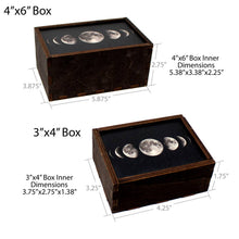 Load image into Gallery viewer, Moon Phases Full Color Tarot Card/Stash Box