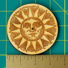 Load image into Gallery viewer, Woodcut Sun Stick Incense Burner
