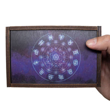 Load image into Gallery viewer, Zodiac Full Color Tarot Card/Stash Box 4&quot;x6&quot;
