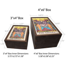 Load image into Gallery viewer, Tarot - 6 - The Lovers Full Color Stash Box
